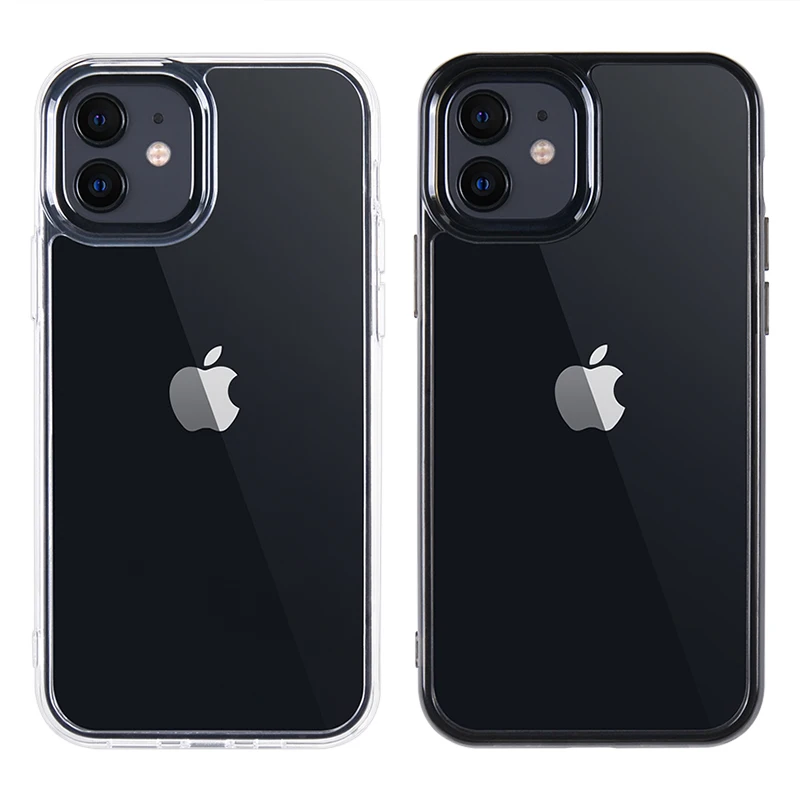 

For New iPhone 13 Clear Anti Shock TPU+PC Cell Phone Case Back Cover Wholesale