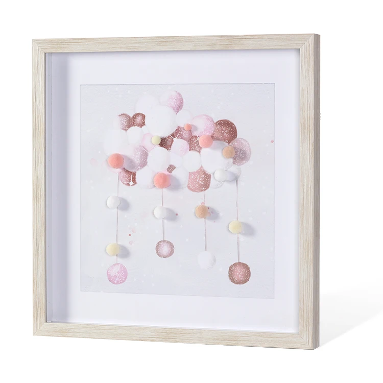 

Abstract Cute Image Printed Glass 3d Effect Home Kids Room Wall Decoration Art Picture Framed Painting