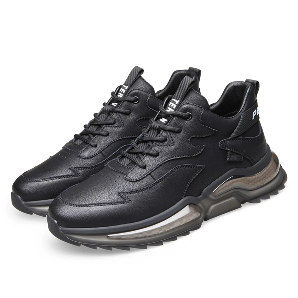 

2021 Autumn New Korean Style Hot Style Casual Simple Low-Top White Shoes Men's Black Sneakers