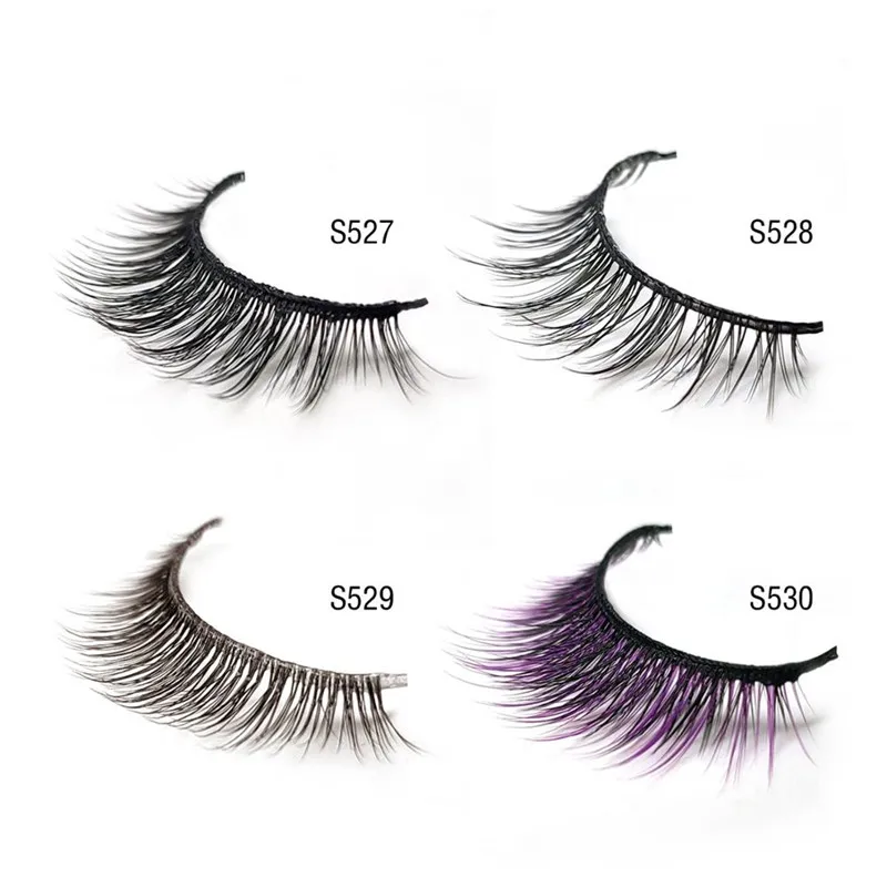 

Wholesale Reusable False Lashes Without Glue Water-Activated Self-Adhesive Eyelashes, Black color