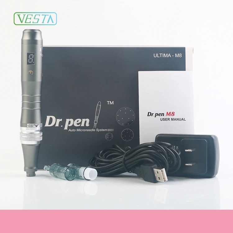 

Dr Pen M8 Derma Pen Professional Derma Pen Needle Cartridge Meso Rechargeable Electric Professional Skin Care Equipment, Senior grey