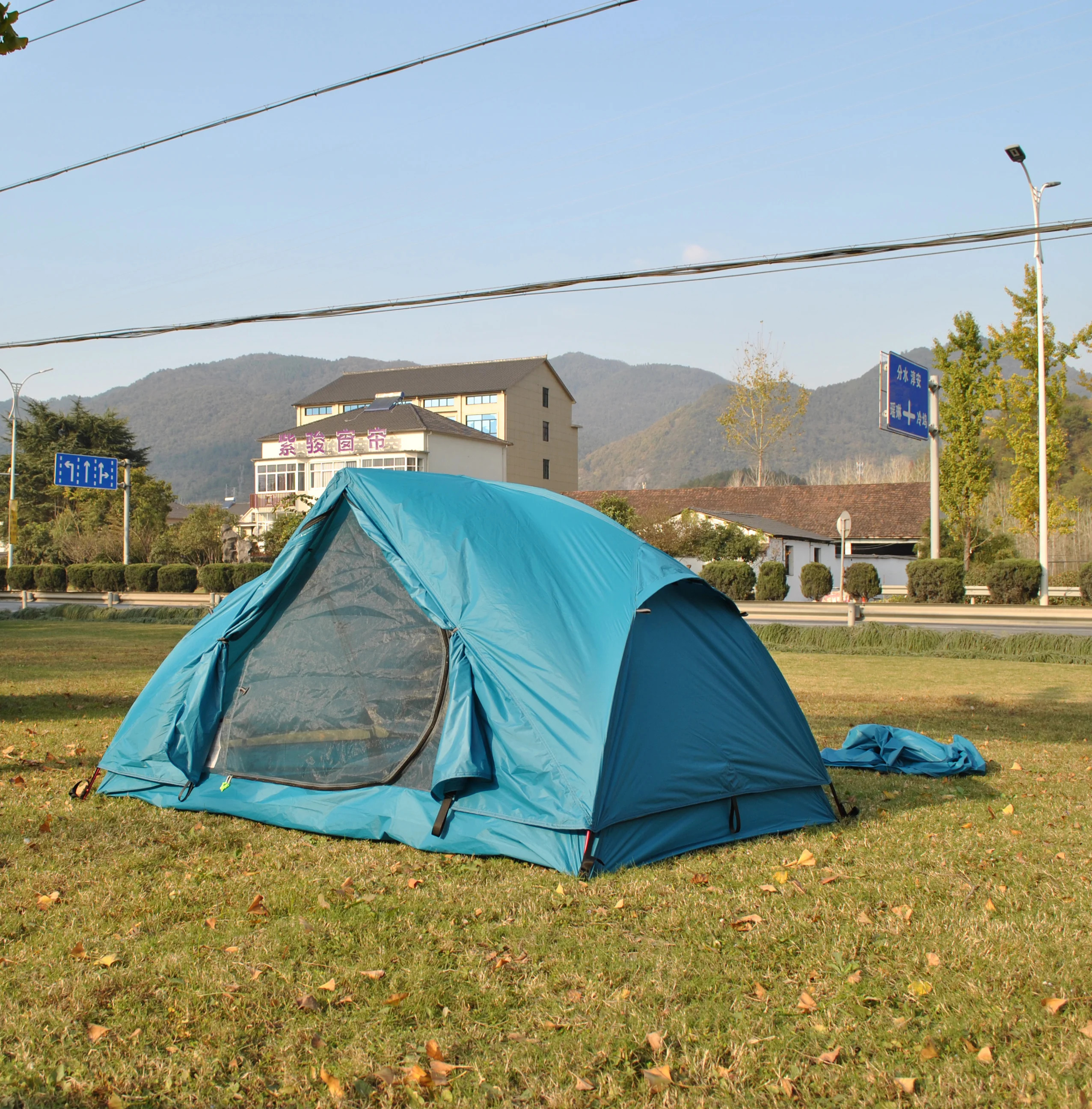 

Blue tent,Ultralight 2 Person 20D Silicone Nylon camping tent,CZX-449B Blue MSR Hubaba NX 2 Person tent with footprint