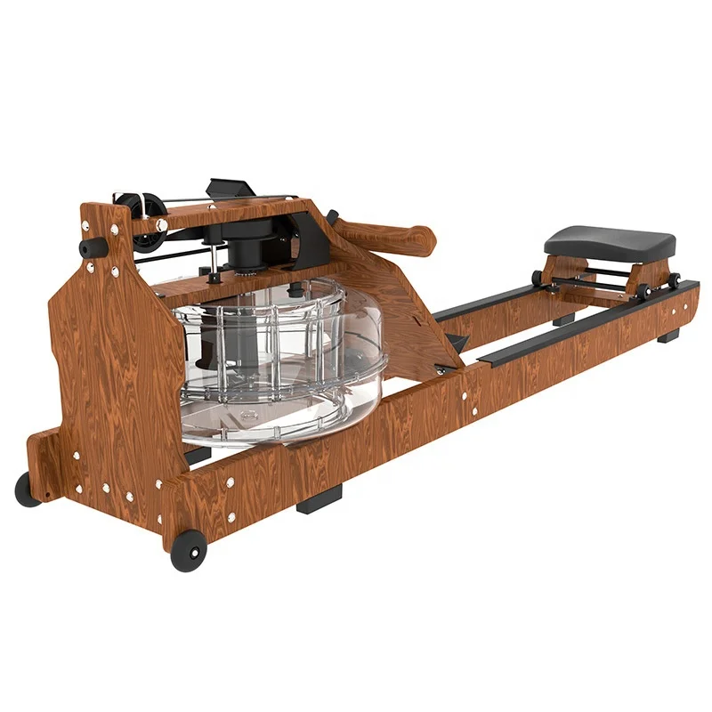 

2021 wooden water rower multi functional water rowing machine foldable