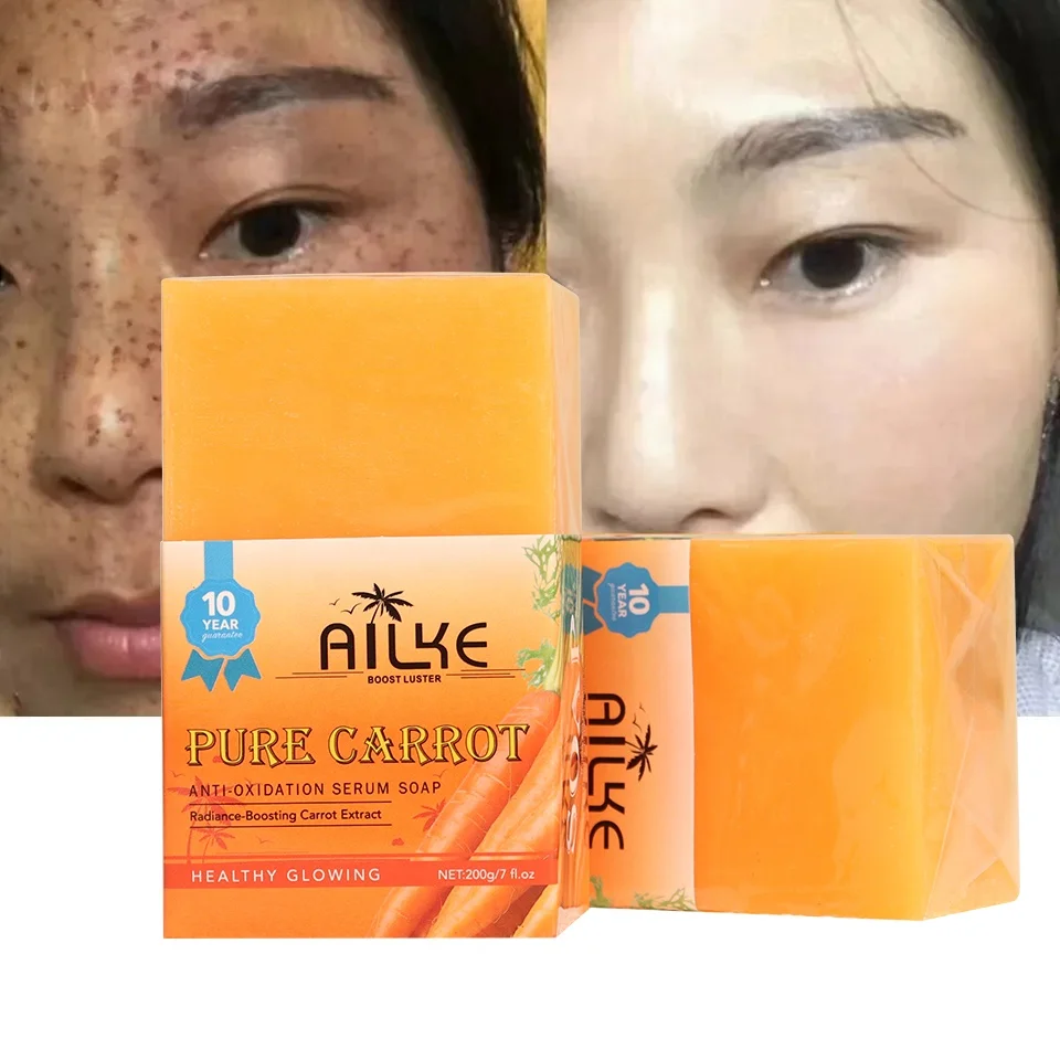 

Ailke Hydrating Remove Melanin Beaut Brightening Carrots Organic Handmade Soap For Glowing Skin