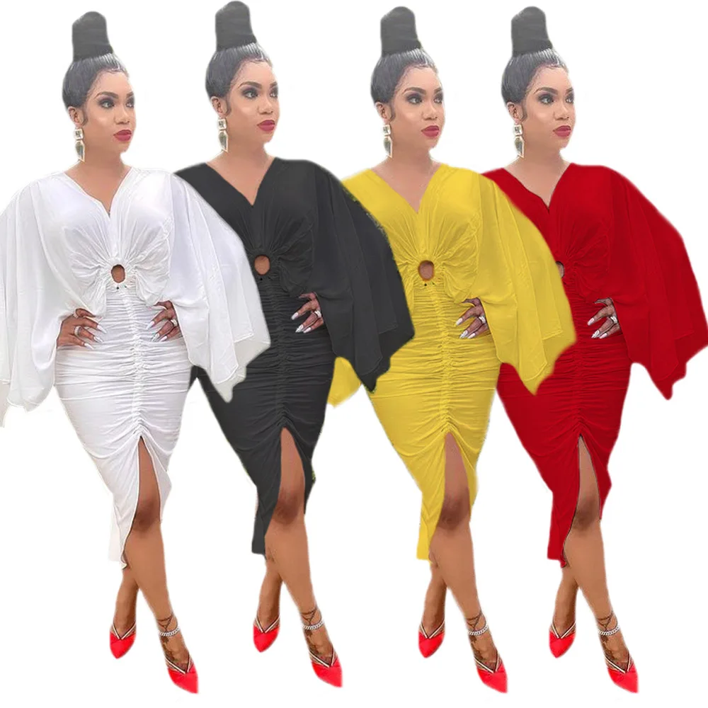 

Long Sleeve Dress Women Cloth Designer Dresses Female 2021, White,yellow,red,black