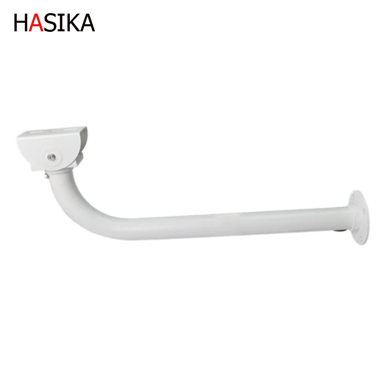 

Outdoor heavy duty monitoring wall mounted aluminum alloy bracket large camera head L bracket, White