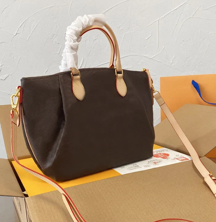 

Luxury Brand Real Leather Women Brown Hobos Hand bags shoulder bag