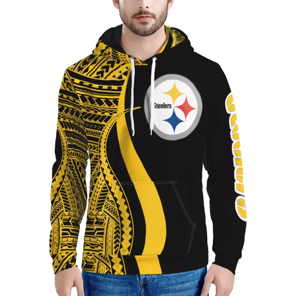 

Low Price MOQ 1 Polynesian Samoa Tribal Printed Clothing Custom Man Hoodies NFLE American Football Team Oversize Hooded Sweater, Customized color