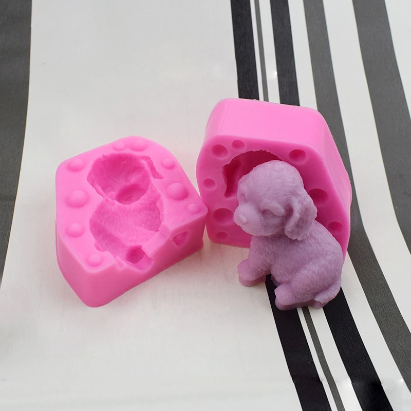 

B-3027 Chocolate Ice Cream Baking Mold Factory Direct whosale Shar Pei Silicone Mold Mousse Cake Decoration Dirty Dog