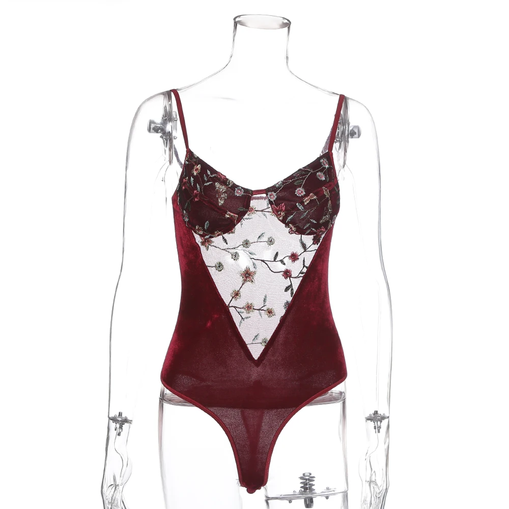 Newest Flower Embroidered Velvet Lace Insert Lingerie Latex Sexy Lace Bodysuit Buy Sexy Lace 0275