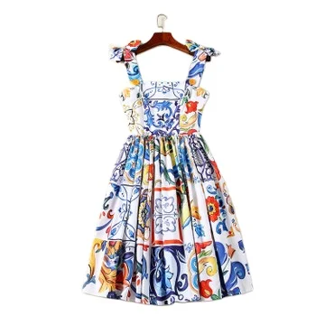 

Nanchang Auyan Causal Printing Draws Woman Dress Printing Vacation Dress, Customized color