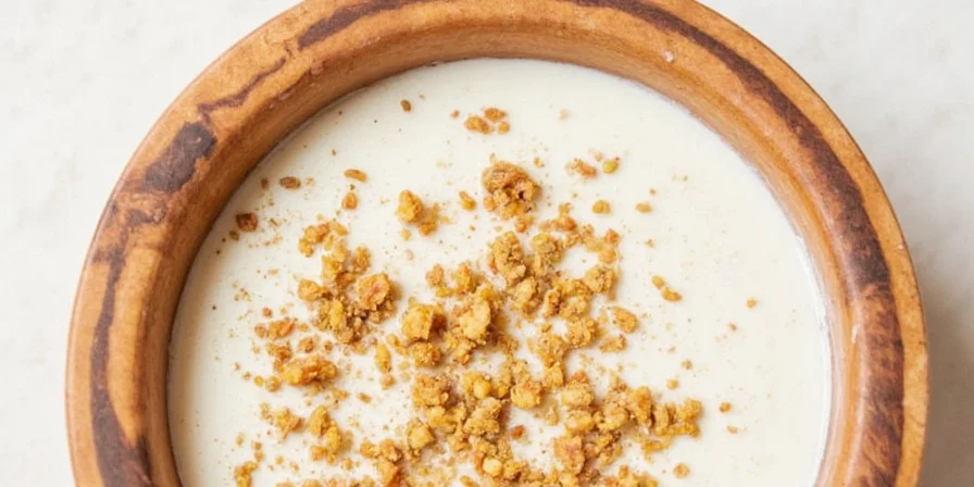 Classic white sauce drizzled over pasta