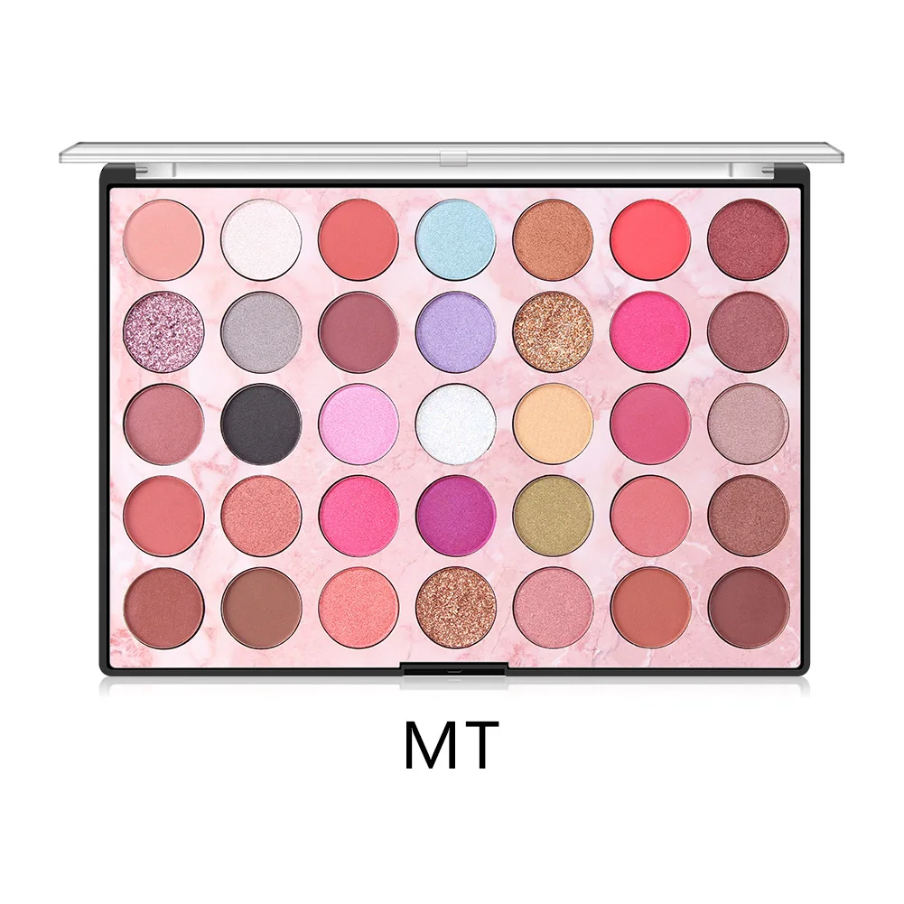 

2021 best 35 color pigmented eyeshadow palettes private label long last eye shadow pans professional eyeshadows palette pigment