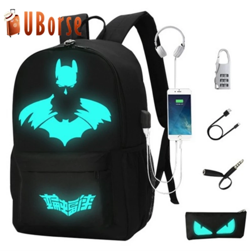 
2019 Noctilucent School Bags Custom Mochilas High Quality Travel Bag Backpack Laptop Shoulder Backpack 