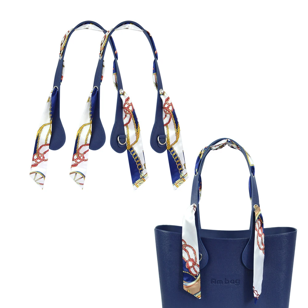 

Hot sale 1 Long PU Handles Flat With Airhole Plus Floral Strap Scarf Neckerchief Decoration for OBag for EVA O Bag Body