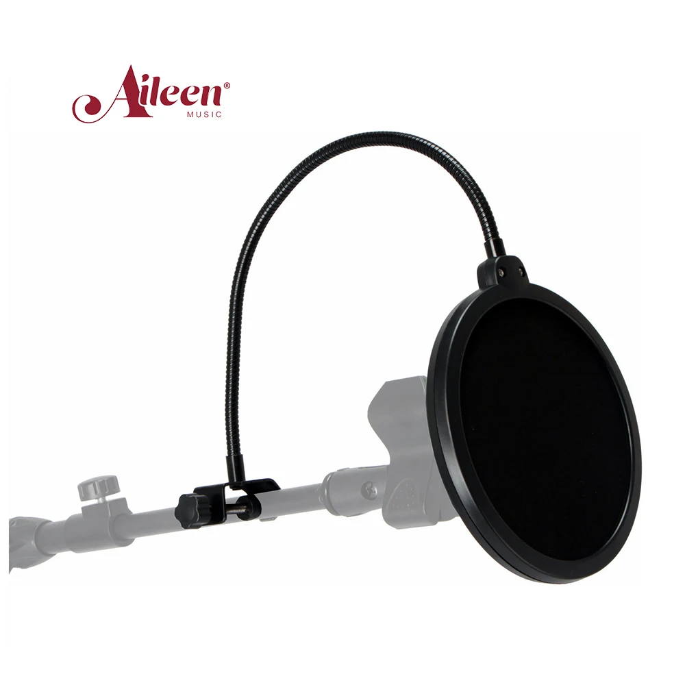 

AileenMusic Professional Recording Spray Guard Double Mesh Screen Free bending Microphone Filter(SG203), Black