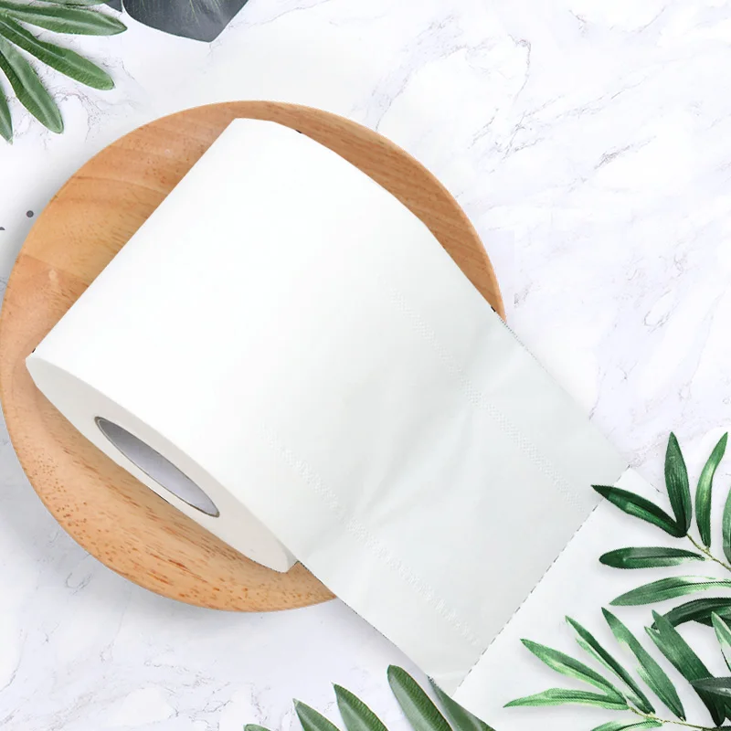 

100% virgin wood pulp toilet paper 10*10cm 3ply bathroom tissue, Natural white