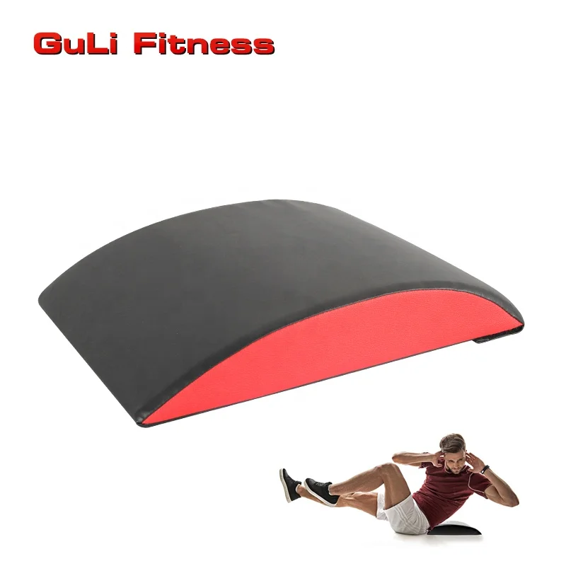 

Cross Fitness Trainer Mat Ab Exercise Mat Sit Up Pad Abdominal & Core Trainer Mat for Full Range Core Strength Training, Black&red or customized