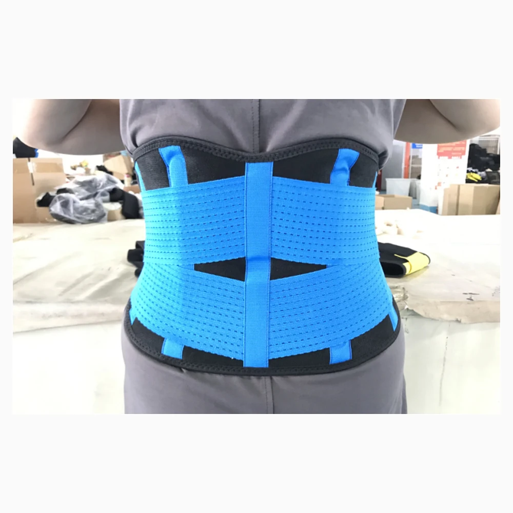 

High Quality Metal Plate Stay Lumbar Back Support Orthopedic Waist Belt For Waist Protection For Adult With Inside Pocket, Green and customize more colors