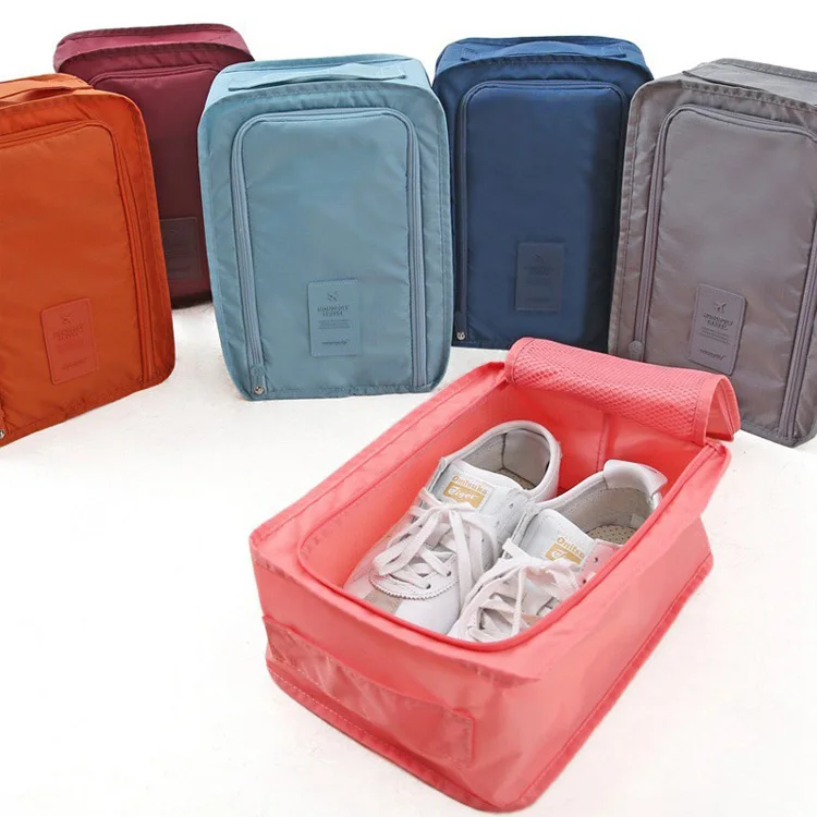 

210D Oxford Fabric Travel Shoes Pouch Dustproof Shoes Storage Bags, Customized colors