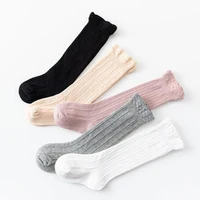 

Wholesale stripe breathable washable warm knee high girls long cotton socks for babies and toddlers