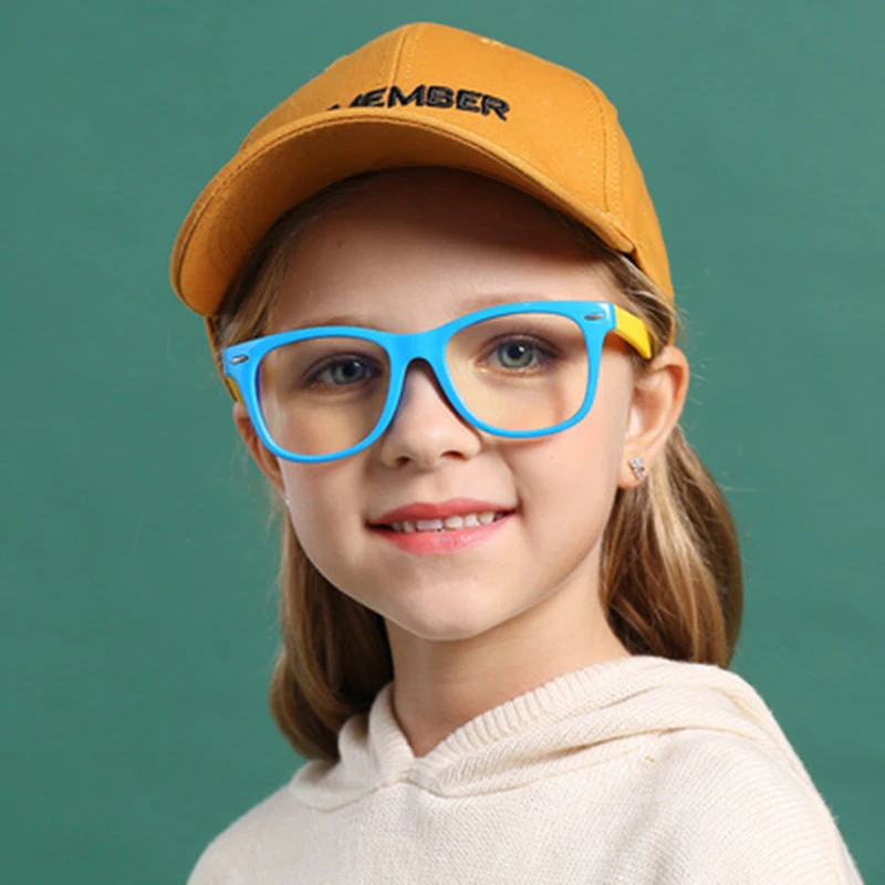 

Colorful TR90 Wholesale Children Eyewear Anti Blue Light Glasses River Kids Eyeglasses, 8 colors