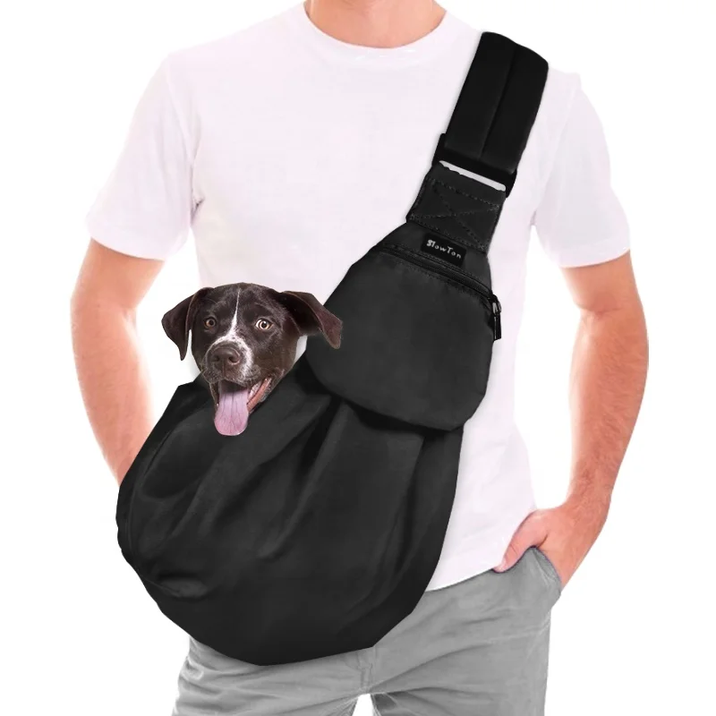 

Waterproof Adjustable Pet Carrier Sling Shoulder Bag Travel Tote Bags for Small Dog Cat Bike, Black, brown, brick red