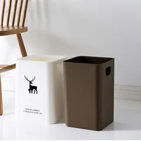 

Nordic square garbage bin decorative household living room kitchen toilet office trash can Waste Bin