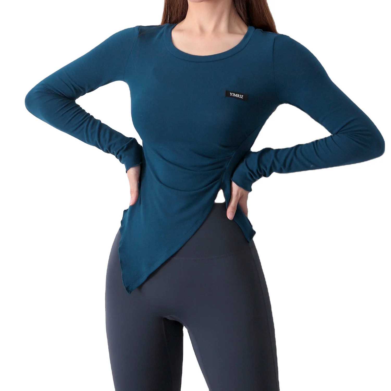 

Wholesale new fitness clothes women's tight-fitting sexy yoga long sleeve sports top
