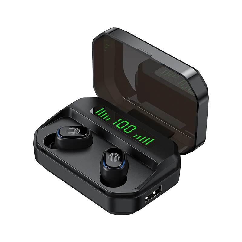 

New 206 private model headset 5.0 in ear digital display binaural communication led display charging chamber