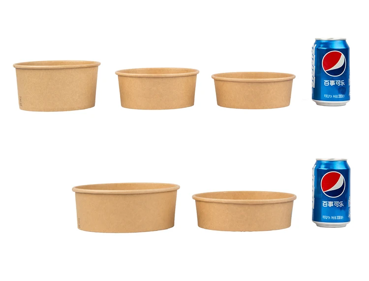 Disposable Custom Printed Kraft Paper Salad Bowl Kraft Paper Salad Box24oz Buy Paper Salad Box