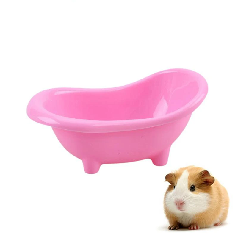 

Plastic Hamster Bathtub Cute Mini Pet Mouse Bathing Bathtub Guinea Pig Bathing Toy Small Animal Supplies Cleaning Accessories