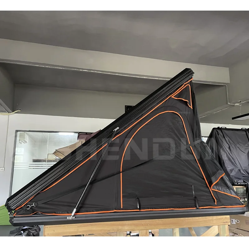 

ShenDun wholesale Camping Outdoor Motop Triangle Tent 2 Persons Aluminum Hard Shell Auto Car Roof Top Tent