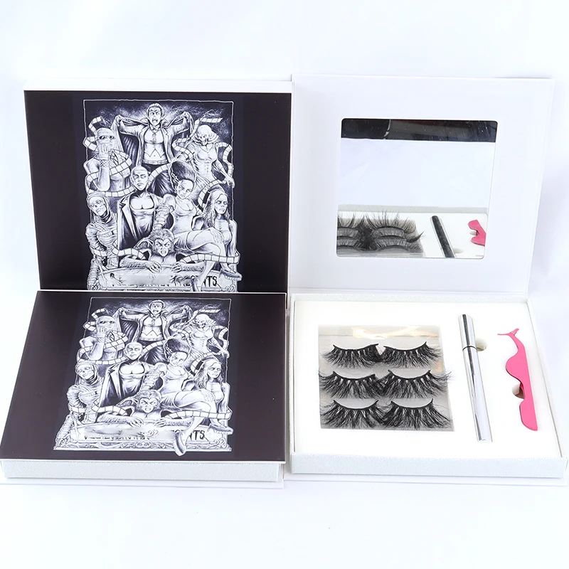 

lashes3d wholesale vendor 100% 25mm Mink Fur Eyelash eyelash vendor 25mm, Natural black