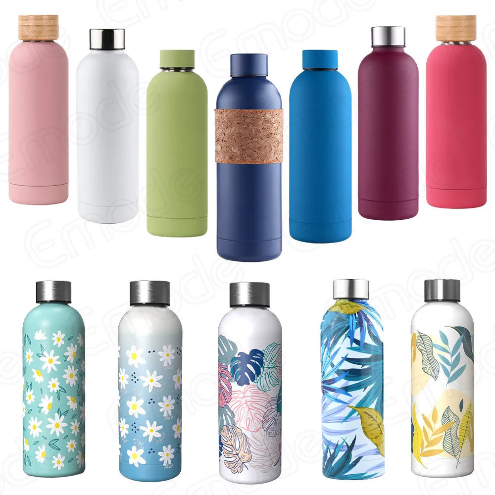 

Recycled Stainless Steel Water Bottle 500ml Leak-Proof BPA-Free Double Walled Thermos FlaskSports Water Bottle for RunningYoga