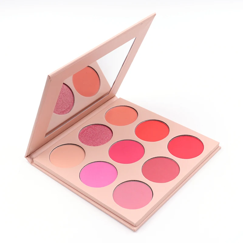 

2021 New style high quality 9 color blush palette highlight makeup