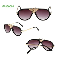 

China Manufacturer Newest Luxury Gold Bee UV400 Unisex Pilot Sunglasses