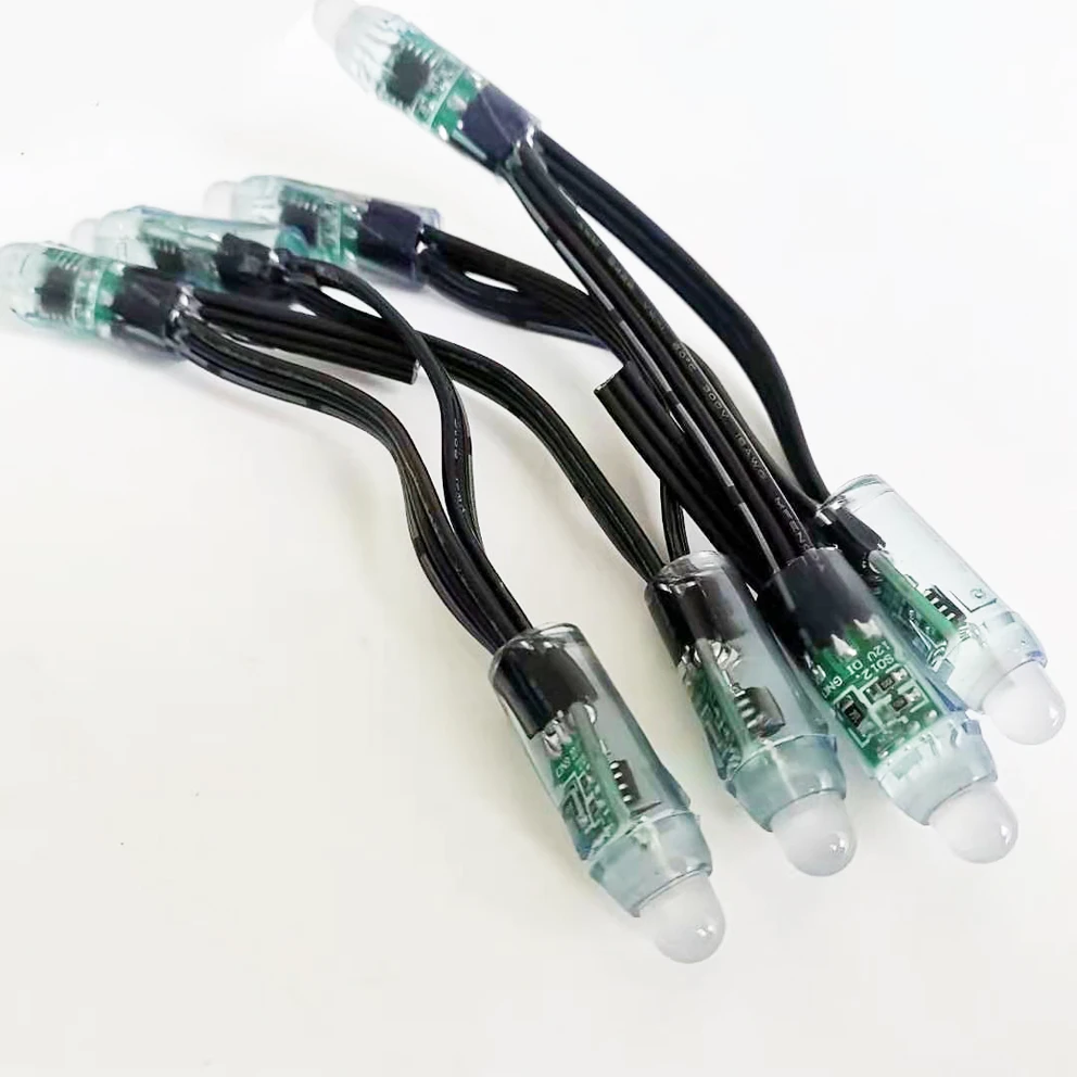 String Lights With The Cable Connector Xconnector Ws2811 12v Led Pixel 12mm 50light Per Strands,4inch Spacing - String Light