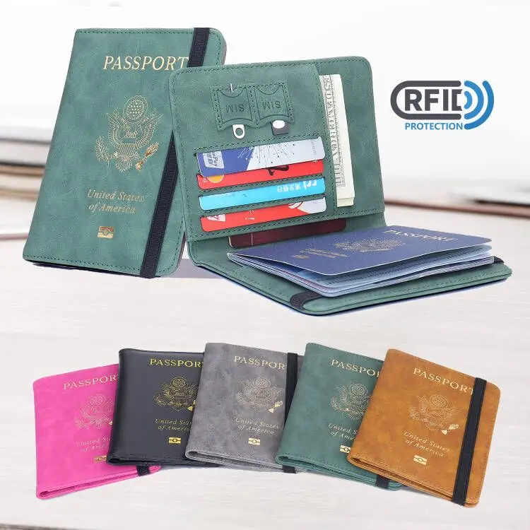 

Passport Holder Diy Wedding Travel School Geography Program Bus Gift Leather Wallets Id Card Passports Holder Gift