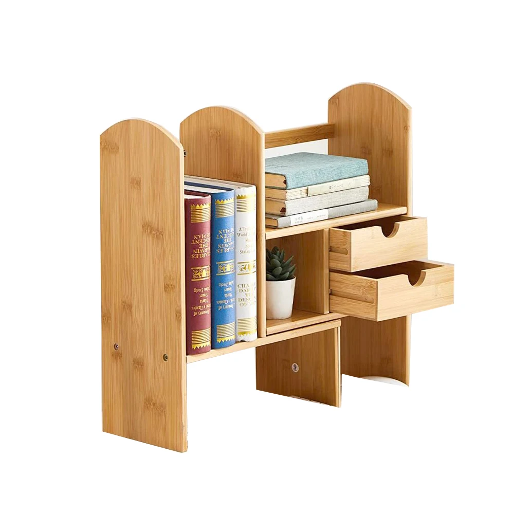 

Bamboo Wood Desk Organizer with File Organizer for Office Supplies Storage Desk Accessories Office Decor for Desk Organizer