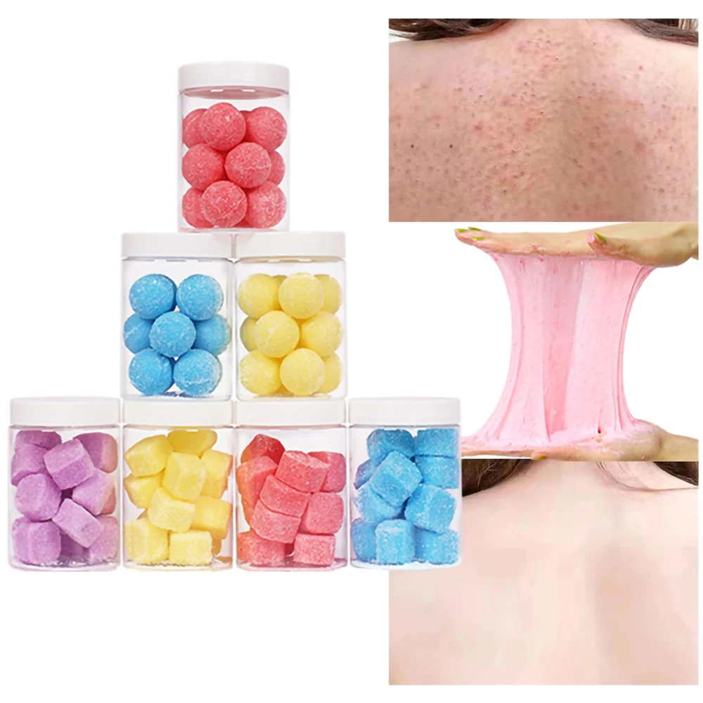 

Private Label Wholesale Canned Natural Organic Exfoliating Face Foaming Cubes Brushed Ball Cubes Sugar Body Scrub