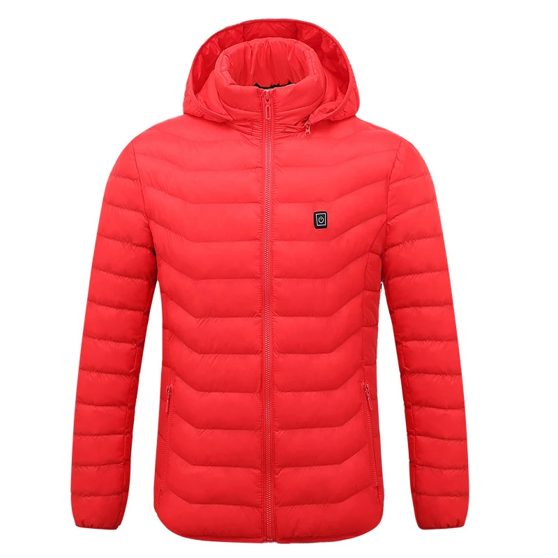
Casual Red Winter Jacket Men Waterproof 