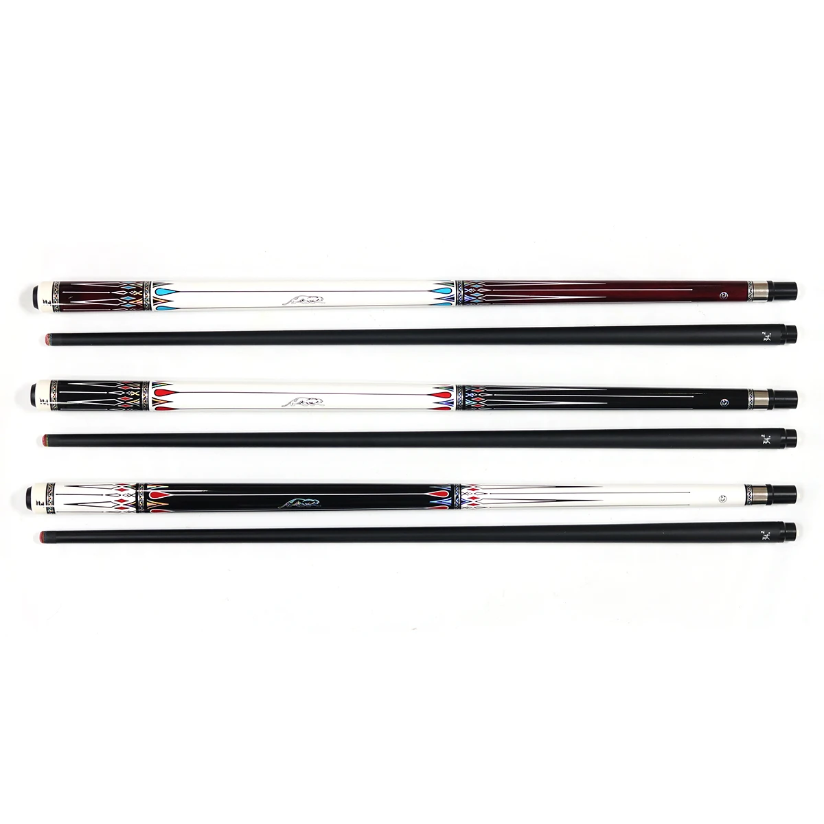 Premium Carbon Shaft Maple Butt 11.75/12.75mm Tip Size Unilock Joint 1/2-PC  Billiard Pool Cue Sticks for Sale