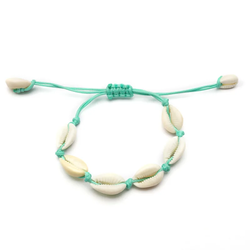 

Factory direct shell bracelet Hawaii style handmade woven shell bracelet chain bracelet for women, Colors