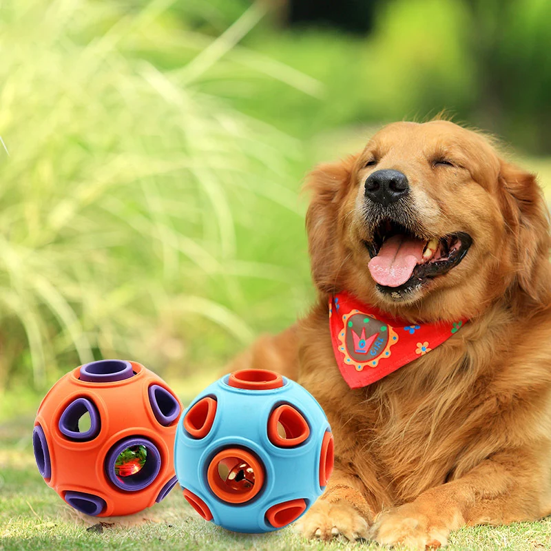 

Light Up LED Dog Squeaky Toy Dog Teaser Ball Toy
