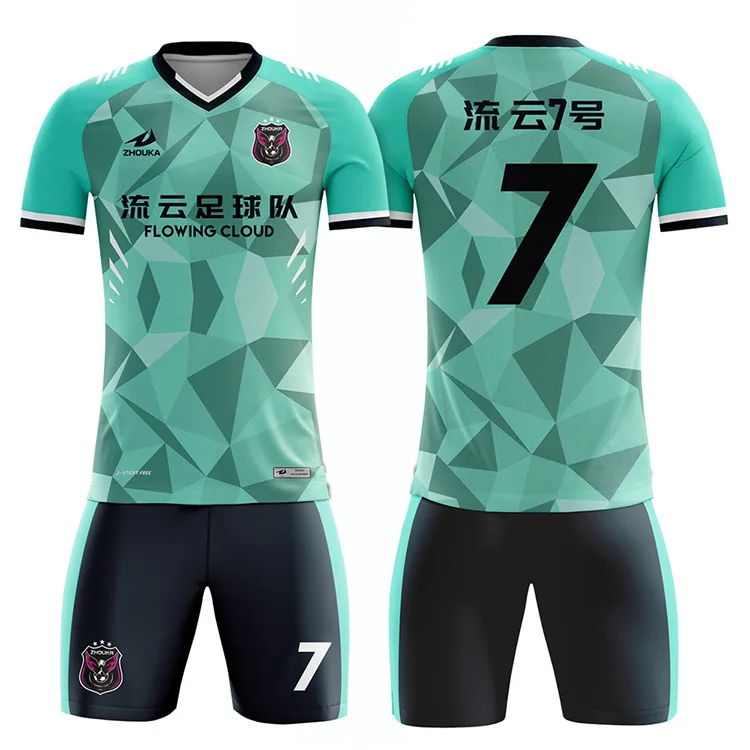 

Use for each new season game national team soccer jersey custom latest design soccer wear jersey set
