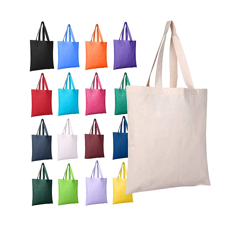 

high quality New Style Custom Printed Logo Blank Double Pocket Canvas Cotton Shopping Bag Canvas Tote Bags, Customer's requirement