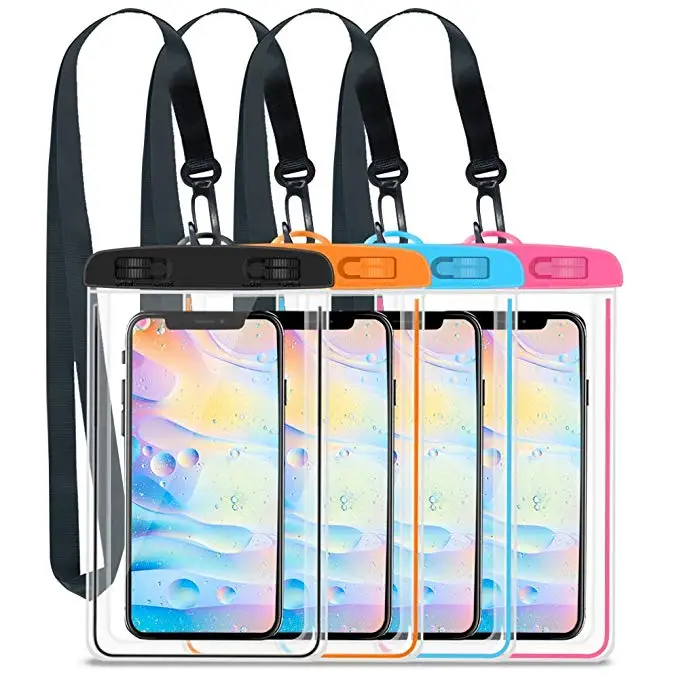 

2021 Outdoor IPX8 Waterproof Phone Pouch up to 6.5" Universal waterproof phone case for iphone 12 pro max phone case