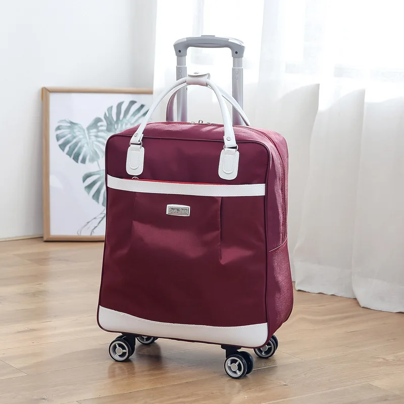 

Women Rolling Luggage Travel Suitcase Case with Laptop Bag Men Universal wheel Trolley Box trolley luggage bag, Multicolor