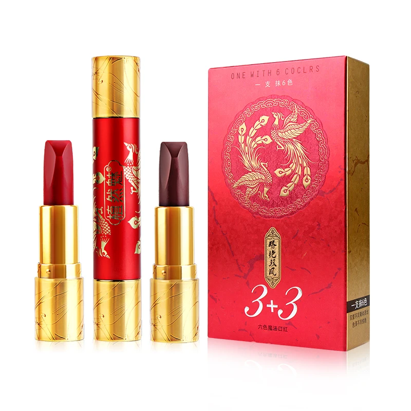 

In Stock 6 in 1 Wholesale Custom Velvet Matte Liquid Lipstick(New) Private Label